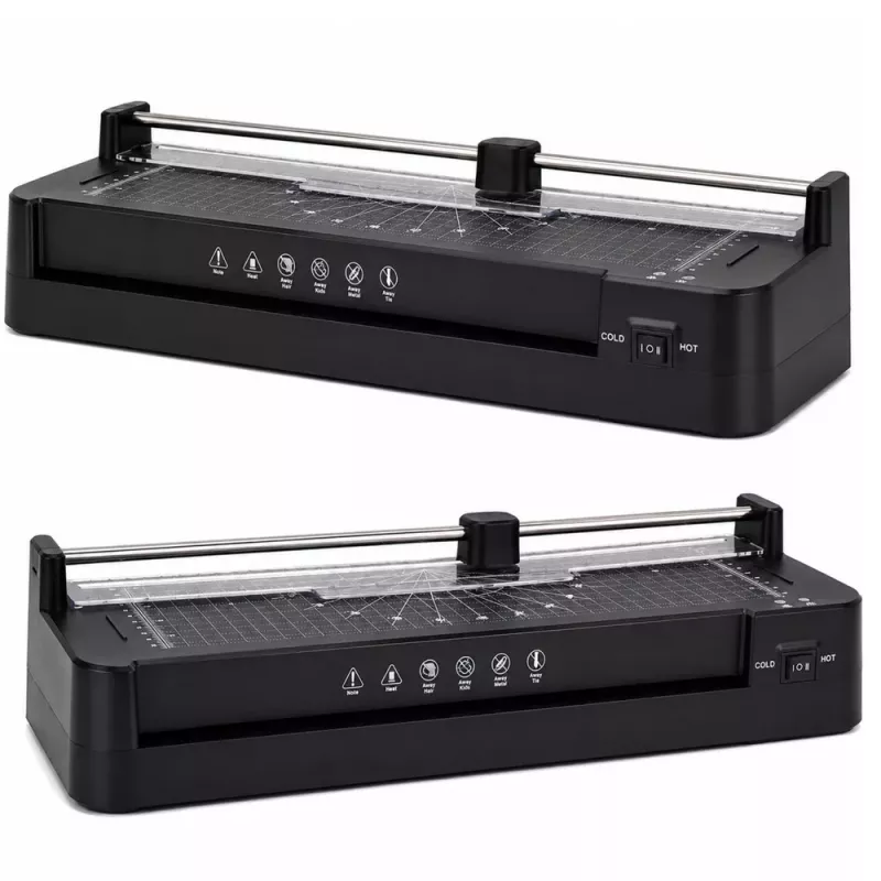 LEAN 3-in-1 Laminator with Sealer and Guillotine for A3 Photo Documents Black