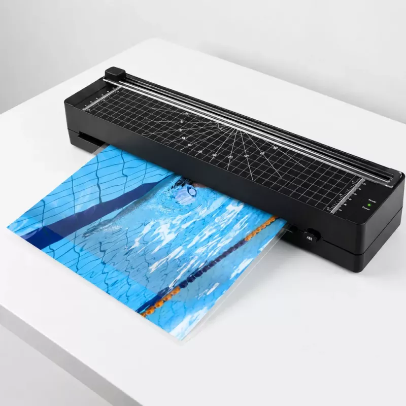 LEAN 3-in-1 Laminator with Sealer and Guillotine for A3 Photo Documents Black