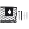 LEAN Metal Organizer for Documents and Newspapers, Wall Shelf, 5 Compartments, A4, Black
