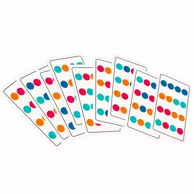 LEAN TOYS Wooden Logic Game Color Matching Puzzle Cards with Patterns 12pcs