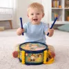 LEAN TOYS Musical Instrument Set for Children: Drum, Trumpet, Rattles, Sticks