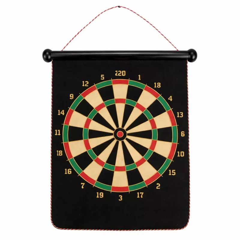 LEAN TOYS Magnetic Dartboard Double Sided Dart Tube Arcade Game Set