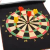 LEAN TOYS Magnetic Dartboard Double Sided Dart Tube Arcade Game Set