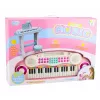 LEAN TOYS Electronic Piano Organ for Children with Stool, Microphone, MP3 - Pink