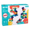 LEAN TOYS Soft Sensory Silicone Construction Blocks Colorful 80 pcs.