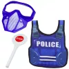 LEAN TOYS Police Set Vest Rifle Mask Walkie-talkie Accessories