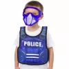 LEAN TOYS Police Set Vest Rifle Mask Walkie-talkie Accessories