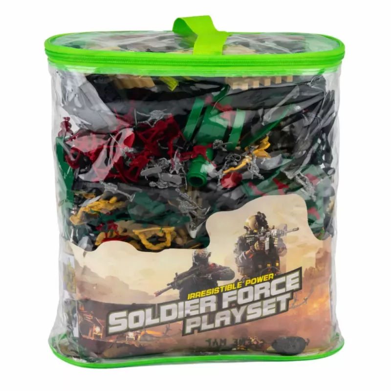 LEAN TOYS Military Base Figures Soldiers Vehicles Large Military Set 300 pcs.