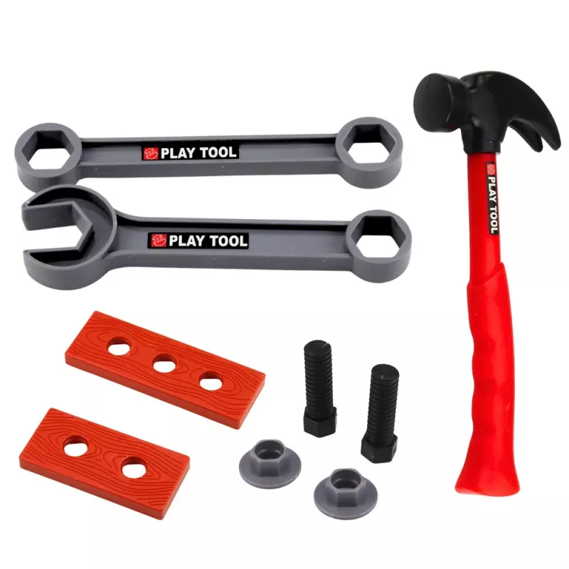 LEAN TOYS Large Tool Set for Children Battery-Operated Screwdriver Grinder 28 pcs.