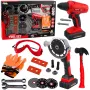 LEAN TOYS Large Tool Set for Children Battery-Operated Screwdriver Grinder 28 pcs.