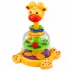 LEAN TOYS Interactive Giraffe Spinning Top with Spinning Balls for Babies