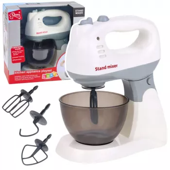 LEAN TOYS Children's Kitchen Robot with Stand and Bowl, Lights and Sounds