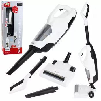 LEAN TOYS Children's Toy Vacuum Cleaner Vertical Handheld 2-in-1 Suction Function Sounds