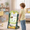 LEAN TOYS Double-sided Magnetic Chalk Board, Dry Erase, Green, 52 pcs.