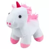 LEAN TOYS Plush Toy Unicorn in a Bag, White, 25cm