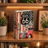 LEAN TOYS Book Safe with Key Small Cash Box Route 66 Large