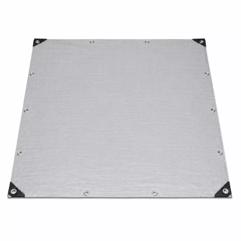 LEAN Tarpaulin Waterproof Reinforced Protective Rainproof Foil Gray 2x4 M