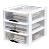 LEAN Multifunctional Organizer 3 Drawers Plastic Container White