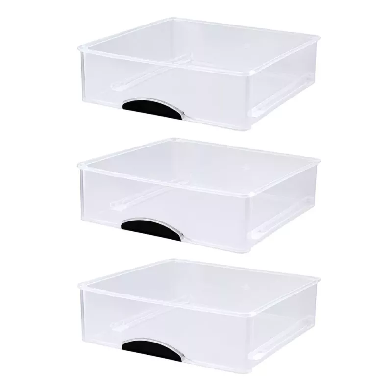 LEAN Multifunctional Organizer 3 Drawers Plastic Container White