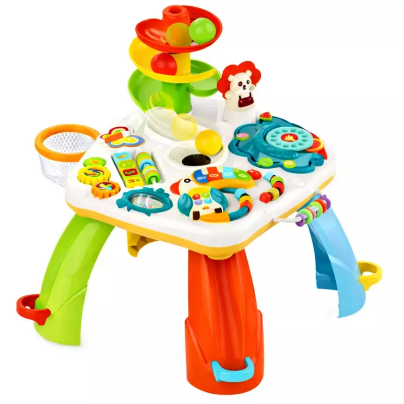 LEAN TOYS Educational Table Interactive Piano Slide For Balls Moving El.