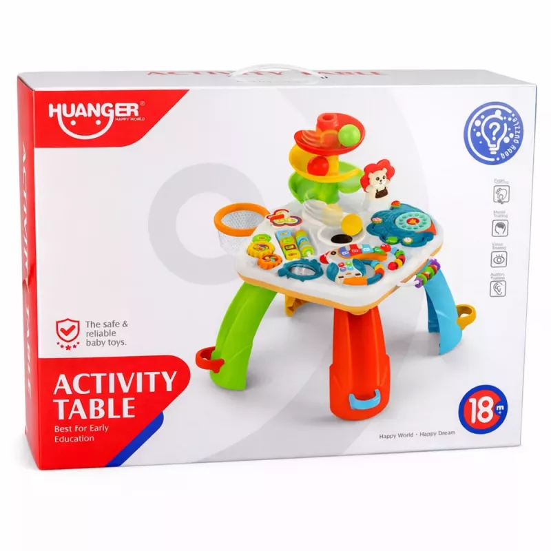 LEAN TOYS Educational Table Interactive Piano Slide For Balls Moving El.