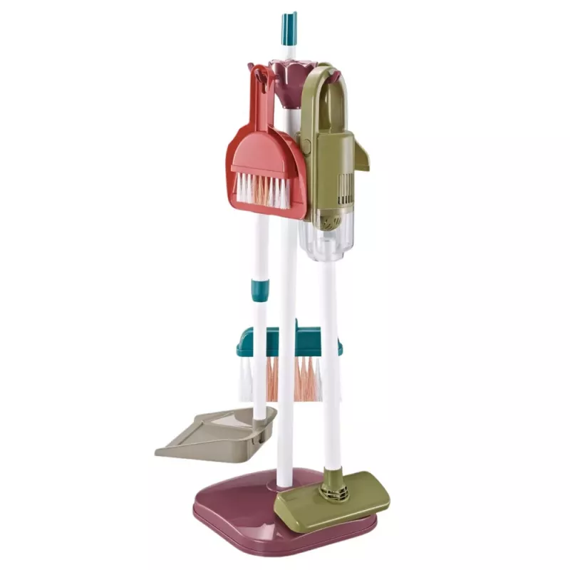 LEAN TOYS Children's Cleaning Set Trolley Mop Bucket Vacuum Cleaner 26 pcs.