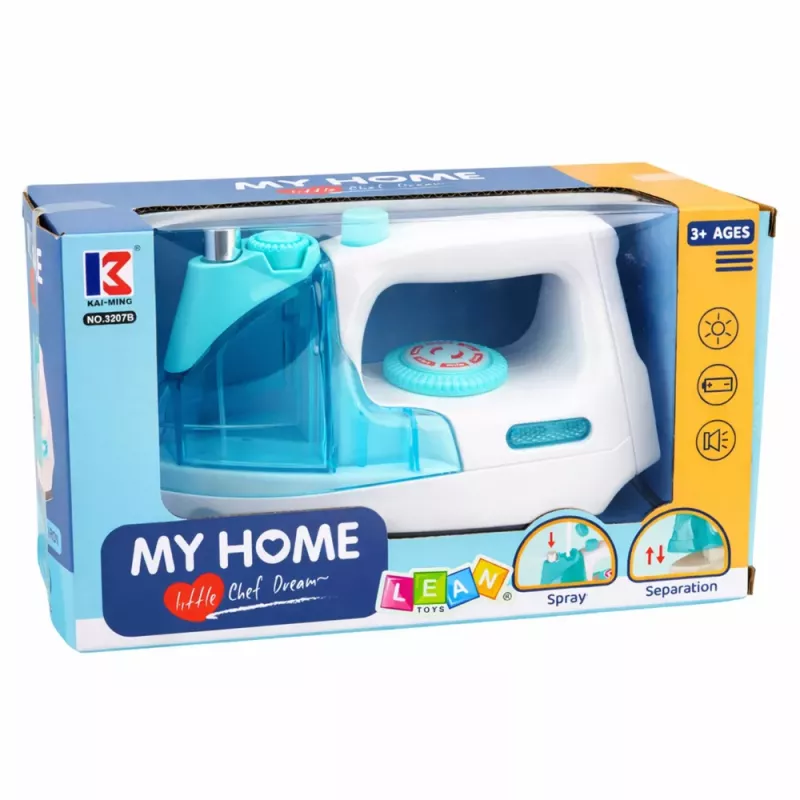 LEAN TOYS Children's Iron Water Spray Light Sound Blue