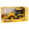 LEAN TOYS Construction Excavator Loader Bulldozer with Drive, Lights, Sounds - Yellow