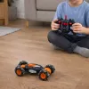 LEAN TOYS RC Car Remote Controlled Drift Acrobatics Twist Orange 1:16