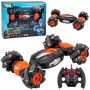 LEAN TOYS RC Car Remote Controlled Drift Acrobatics Twist Orange 1:16