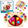 LEAN TOYS Wooden Ladybug Catching Game Educational Puzzle Ladybug Sorter
