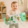 LEAN TOYS Inflatable Roller for Crawling for Toddlers Dinosaur 51 x 22cm