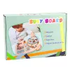 LEAN TOYS Wooden Manipulation Board Sensory Steering Wheel Switch Lever