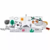 LEAN TOYS Soft Sensory Book with a Rustling and Squeaking Elephant, Gray