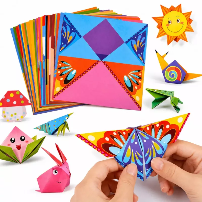 LEAN Origami Kit Colored Paper Instruction Booklet 100 Sheets