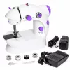 LEAN Mini Sewing Machine LED Light Portable 2 Modes Accessories Foot Pedal