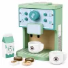 LEAN TOYS Wooden Set of Coffee Maker, Cups, Milk, Accessories for Children