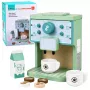 LEAN TOYS Wooden Set of Coffee Maker, Cups, Milk, Accessories for Children