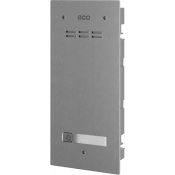 ACO FAM-P-1NPACC Flush-Mounted Panel with RFID Reader for 1 Subscriber, Silver