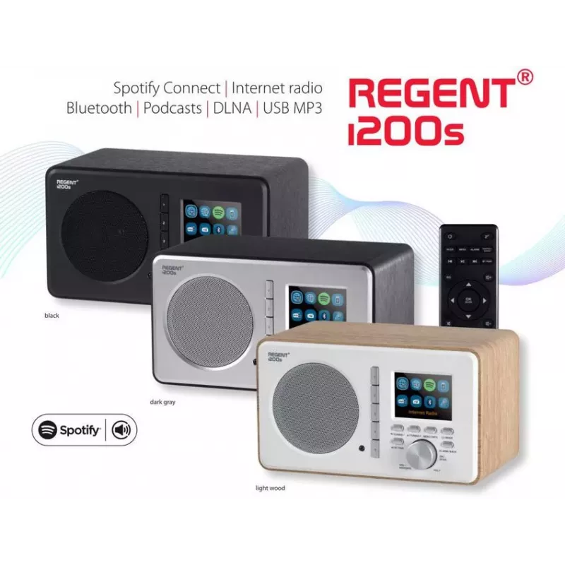 Ferguson Regent i200s Internet Radio with FM/DAB+/Spotify Connect, Black