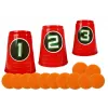 LEAN TOYS Soft Ball Gun Rifle Practice Your Aim Target Cups