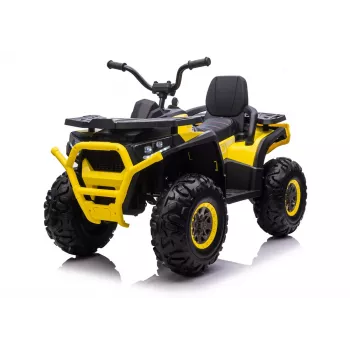 QUAD LOCK Electric Ride On Quad XMX607 for Kids with LED Lights MP3 - Yellow
