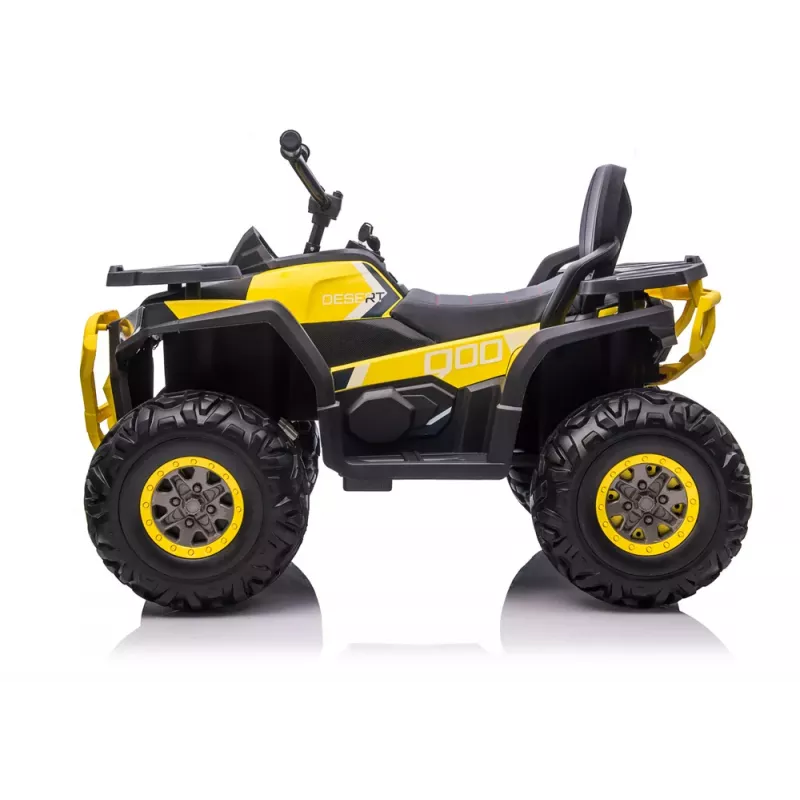 QUAD LOCK Electric Ride On Quad XMX607 for Kids with LED Lights MP3 - Yellow
