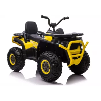 QUAD LOCK Electric Ride On Quad XMX607 for Kids with LED Lights MP3 - Yellow