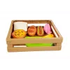 LEAN TOYS Hot-Dog Set for Cutting Ingredients in a Basket