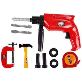 LEAN TOYS Tool Set in a Case Drill Screws Hammer
