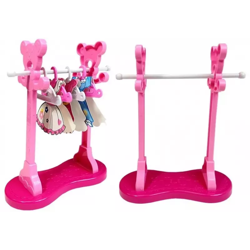 ROWE Pink Toy Ironing Set with Ironing Board and Hangers