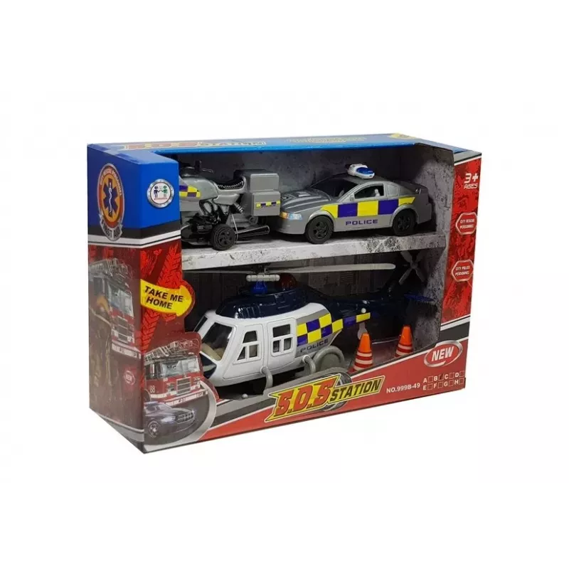 LEAN TOYS Police Set with Lights and Sound