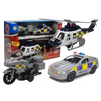 LEAN TOYS Police Set with Lights and Sound