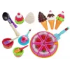 LEAN TOYS Set of Sweets Desserts Ice Cream Cookies Accessories - Pretend Play Food Set